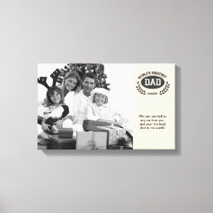 Weltbester Vater Leinwanddruck