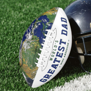 Weltbester Vater Tag Welt Erde Football