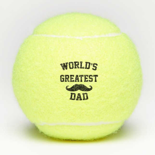 Weltbester Vater Tennisbälle (Vorderseite)