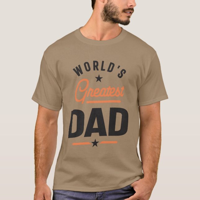 Weltbester Vater Vater und Großvater T-Shirt (Vorderseite)