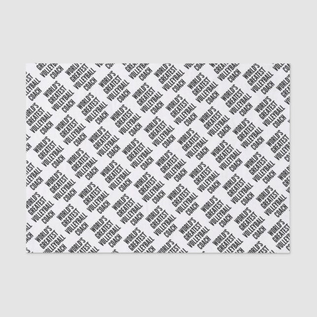 Weltbester Volleyballtrainer Seidenpapier (Vorderseite)