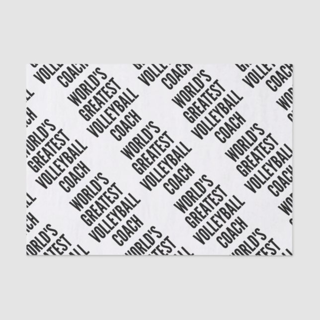 Weltbester Volleyballtrainer Seidenpapier (Vorderseite)