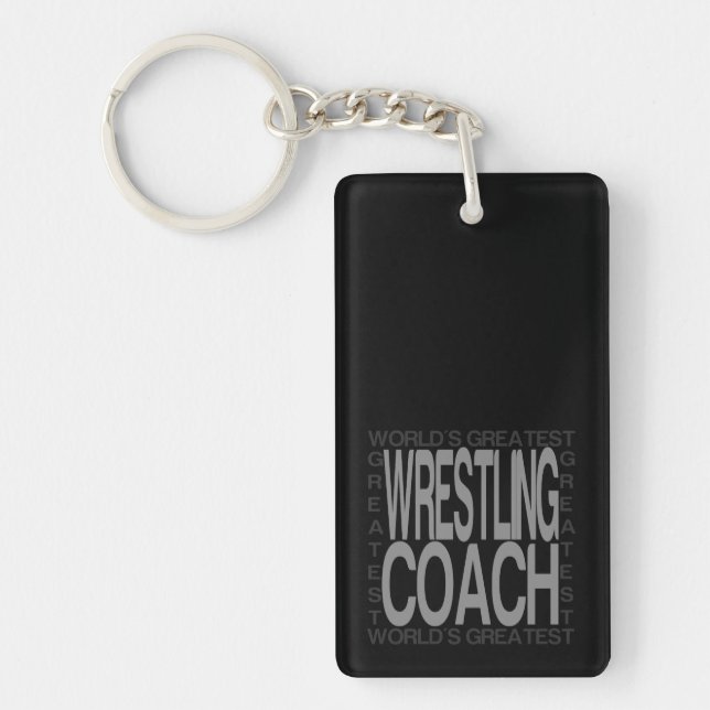 weltbester Wrestling Coach Schlüsselanhänger (Vorderseite)