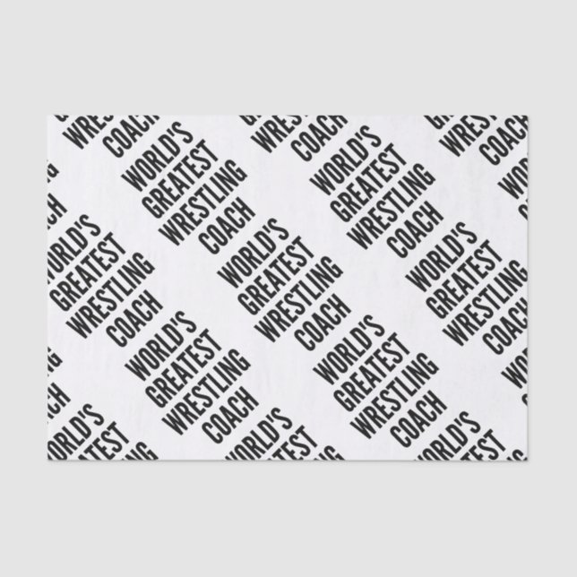 Weltbester Wrestling Seidenpapier (Vorderseite)