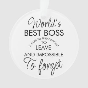 WELTBESTES Boss-Geschenk Ornament