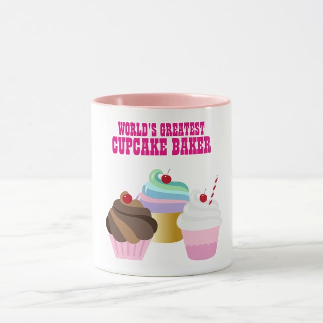 Weltbestes CUPCAKE BAKER - Bestes Geschenk Tasse (Zentrum)