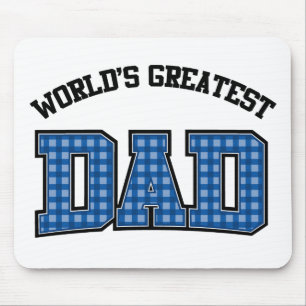 Weltbestes Dad-Mausepad Kariert Mousepad