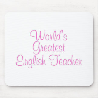 Weltbestes englischer Lehrer-Rosa Mousepad