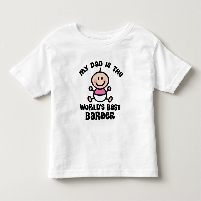 Weltbestes Friseur-Vater-Baby-T-Shirt Kleinkind T-shirt (Vorderseite)