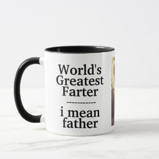 Weltbestes Fürz-Vater-Tag-Foto Tasse