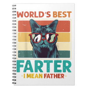 Weltbestes Fürze Ich meine Vater T-Shirt Beste Kat Notizblock