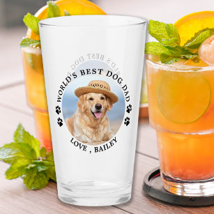 Weltbestes Hund-Vater-Foto für Personalisierte Hau Glas