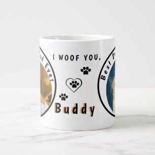 Weltbestes Hund-Vater-Foto für Personalisierte Hau Jumbo-Tasse