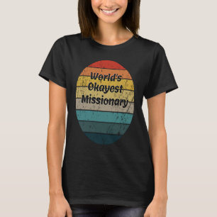 Weltbestes Missionar Vintage Sonnenuntergang 60er T-Shirt