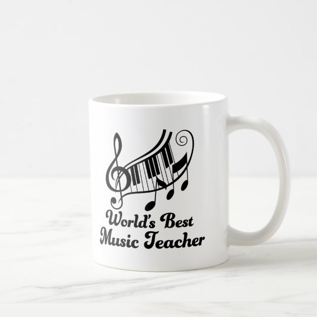 Weltbestes Musik-Lehrer-Geschenk Kaffeetasse (Rechts)
