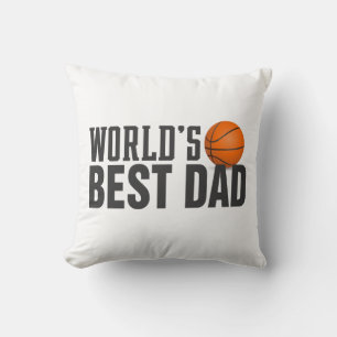 Weltbestes Vater Typografie Basketball-Kissen Kissen