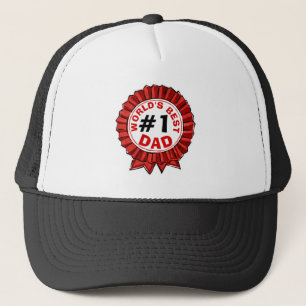 Weltbestes Vater-Zitat - Red Ribbon Vatertag Truckerkappe