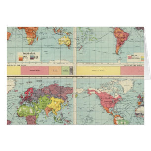 Weltbevölkerungskarte