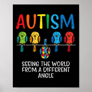 Weltbild aus dem Bewusstsein der Angle Autismus Poster