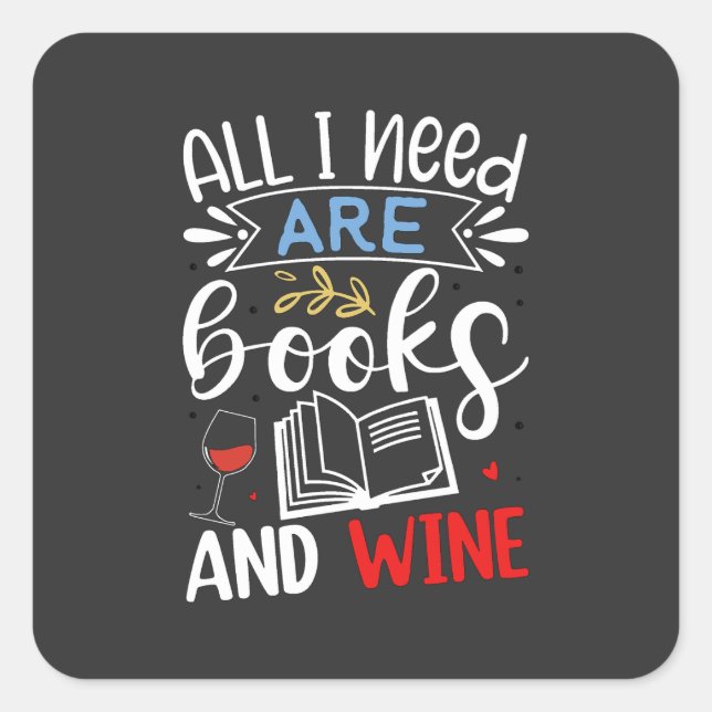 Weltbuchtag Quadratischer Aufkleber (Vorderseite)