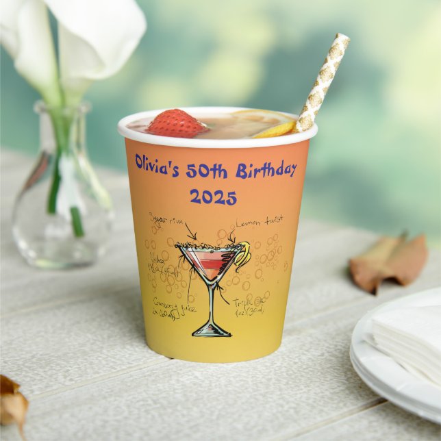 Weltbürger zum Geburtstag Pappbecher (In Situ)