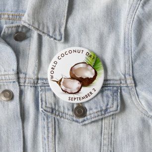 Weltcoconut-Tag Button
