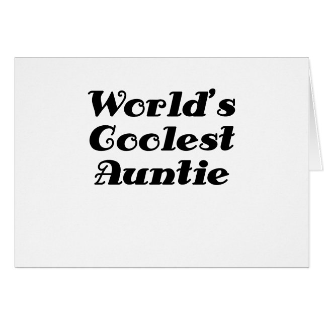 Weltcoolste Tante (Vorderseite (Horizontal))