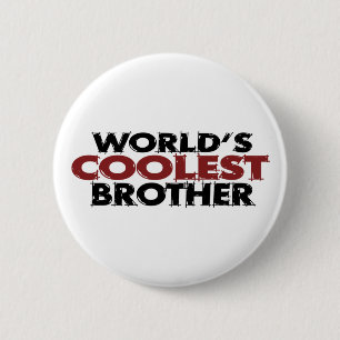 Weltcoolster Bruder Button