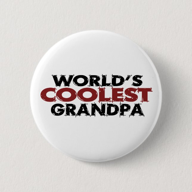 Weltcoolster Großvater Button (Vorderseite)