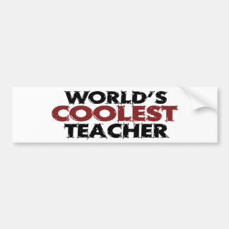 Weltcoolster Lehrer Autoaufkleber