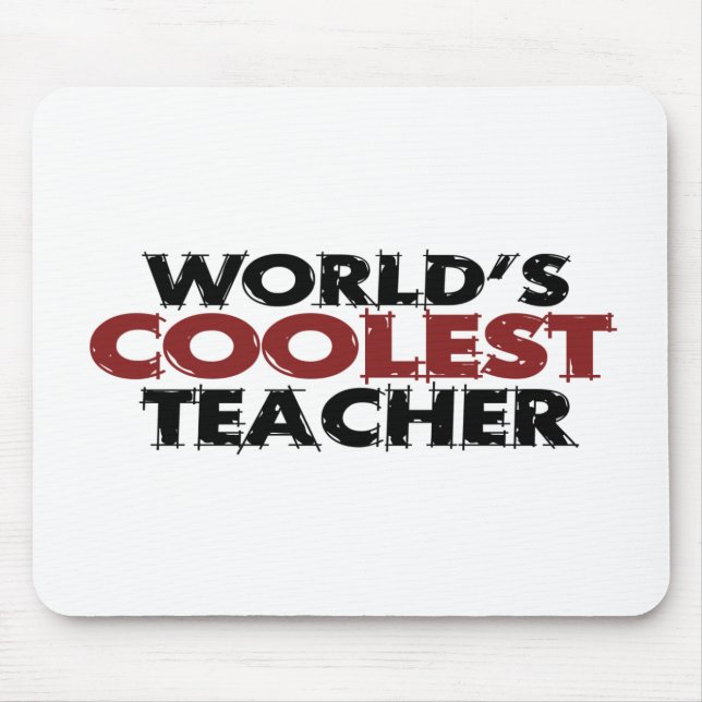 Weltcoolster Lehrer Mousepad (Vorne)