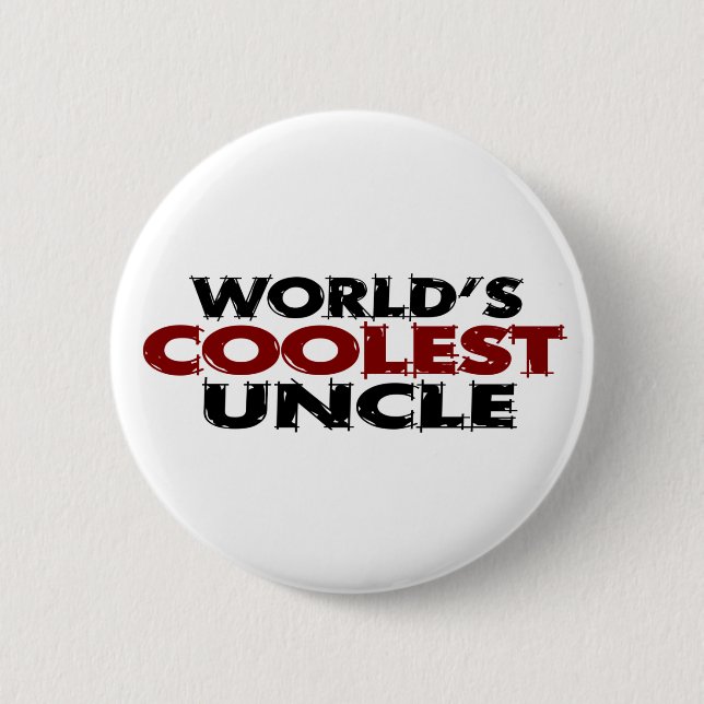 Weltcoolster Onkel Button (Vorderseite)