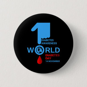 Weltdiabetestag 2023 Typ 1 Diabetes Typ 2 Awa Button