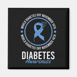 Weltdiabetestag November Krankheitsbewusstsein Magnet