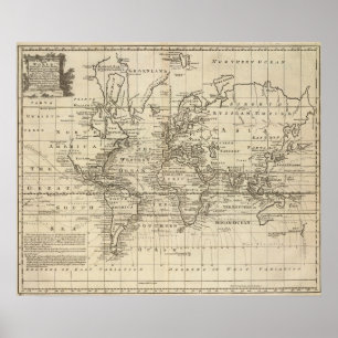 Weltdiagramm Poster