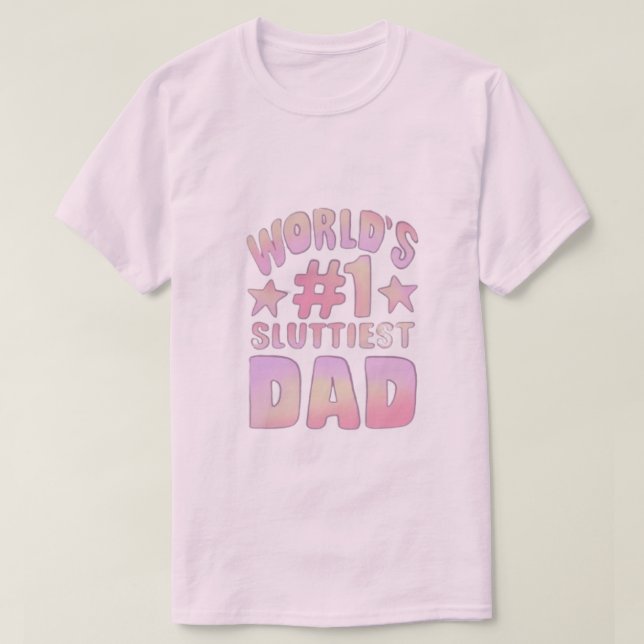 Welten #1 kleinster Vater T-Shirt (Design vorne)