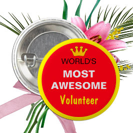 Welten am Phantastischsten - VOLUNTEER (am besten) Button