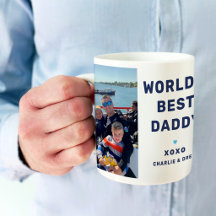Welten Best Daddy Modern Navy Blue Two Foto