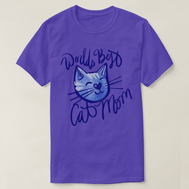 Welten beste Cat-Mama T-Shirt (Design vorne)