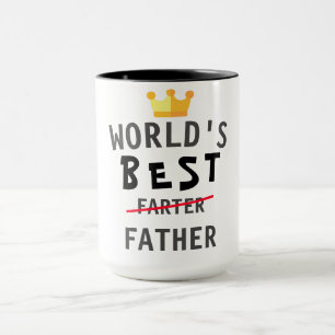Welten Beste Farter Fathers Day Geschenk Funny Cre Tasse