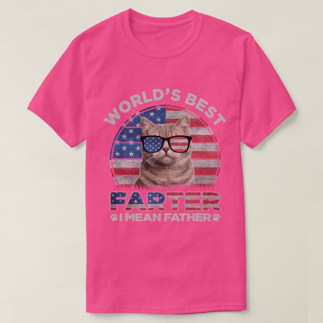 Welten Beste Farter I Gemein Vater Bester Katze Va T-Shirt (Design vorne)