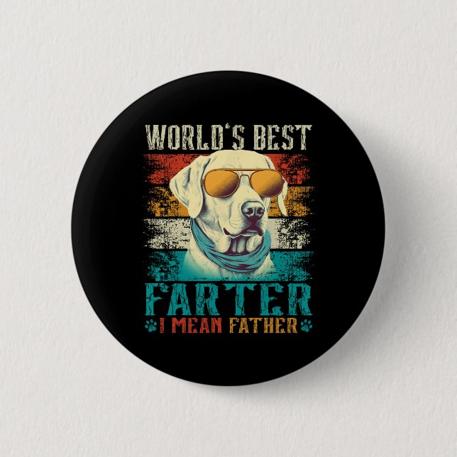 Welten Beste Farter I Gemein Vater Bester Vater je Button (Vorderseite)