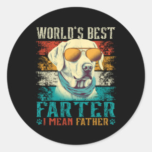 Welten Beste Farter I Gemein Vater Bester Vater je Runder Aufkleber
