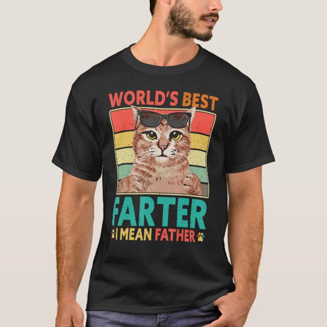 Welten Beste Farter I Gemeine Vater Katze Vater Va T-Shirt (Vorderseite)