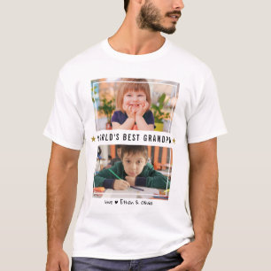 Welten Beste Großkinder 2 FotoCollage T-Shirt