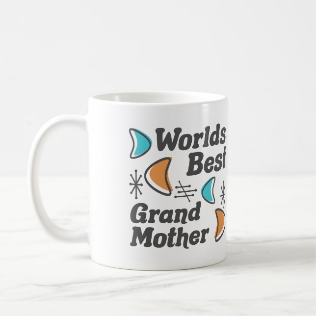 Welten Beste Großmutter Retro Kaffeetasse (Links)