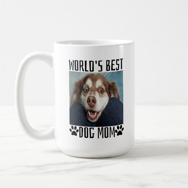 Welten beste Hunde Mama Kaffee Tasse (Links)
