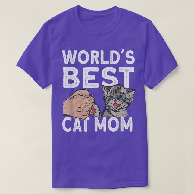 Welten Beste Katze Mama Niedlich Cat  T-Shirt (Design vorne)
