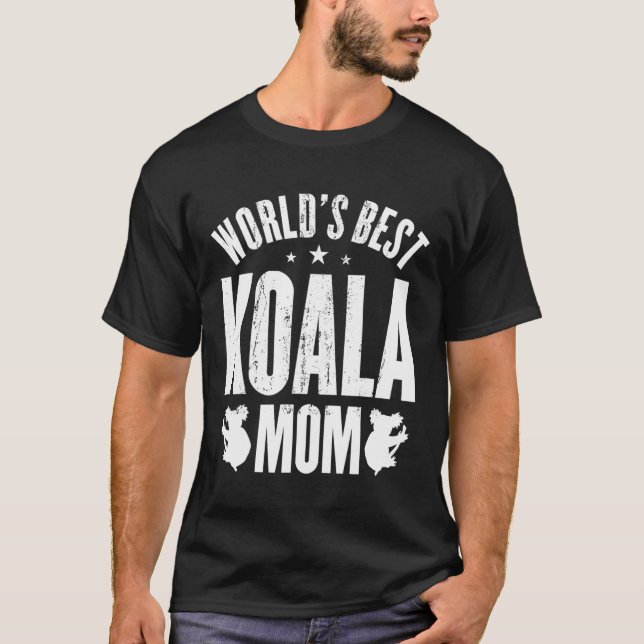 Welten Beste Koala Mama T-Shirt (Vorderseite)