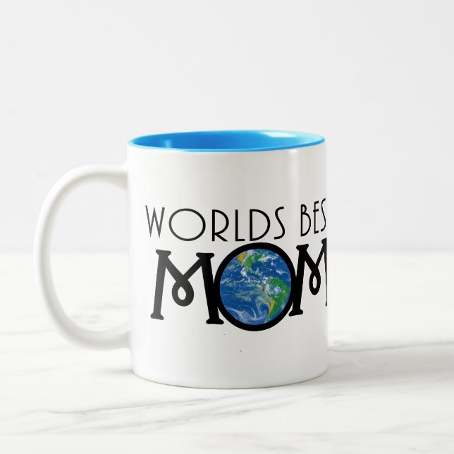 Welten Beste Mama 11oz Zweifarbige Tasse (Links)